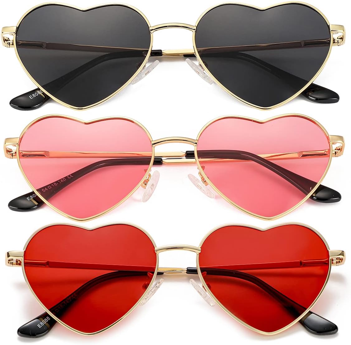 Женские поляризованные солнцезащитные очки JOVAKIT в форме сердца, модный стиль, металлическая оправа, линзы с защитой от УФ-излучения UV400, Z2 Three Pack (Gold/Grey + Gold/Pink + Gold/Red)
Женские поляризованные солнцезащитные очки JOVAKIT в форме сердца, модный стиль, металлическая оправа, линзы с защитой от УФ-излучения UV400, Z2 Three Pack (Gold/Grey + Gold/Pink + Gold/Red)