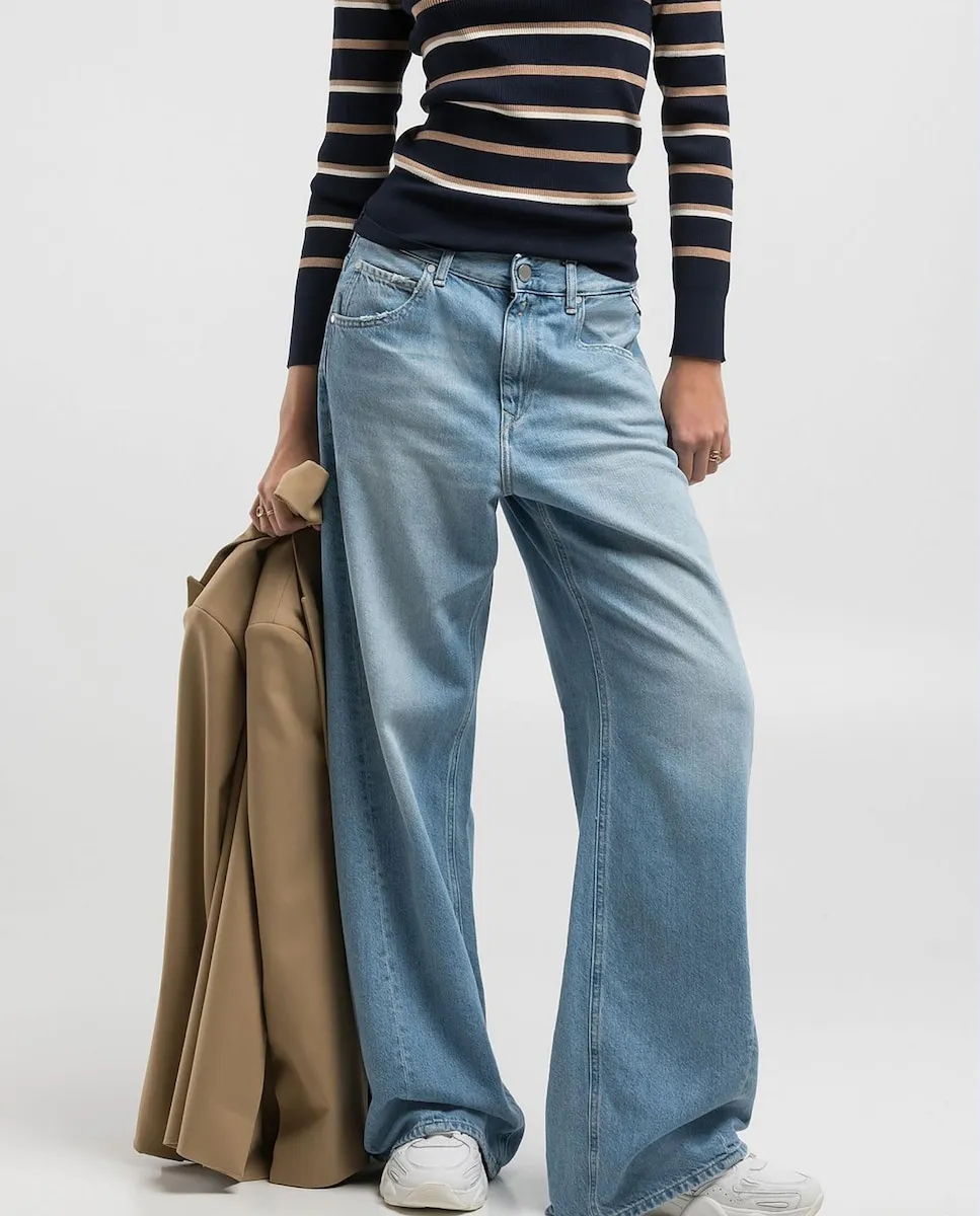 Женские джинсы широкого кроя с карманами Replay, синий
Женские джинсы широкого кроя с карманами Replay, синий