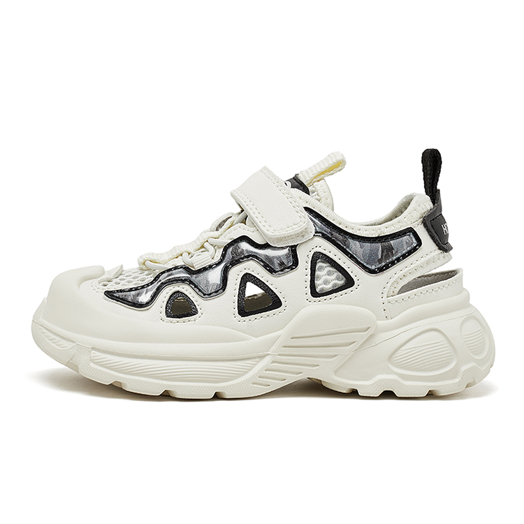 Сандалии детские износостойкие, нескользящие и дышащие HOBIBEAR, бежевый/черный 
Сандалии детские износостойкие, нескользящие и дышащие HOBIBEAR, бежевый/черный