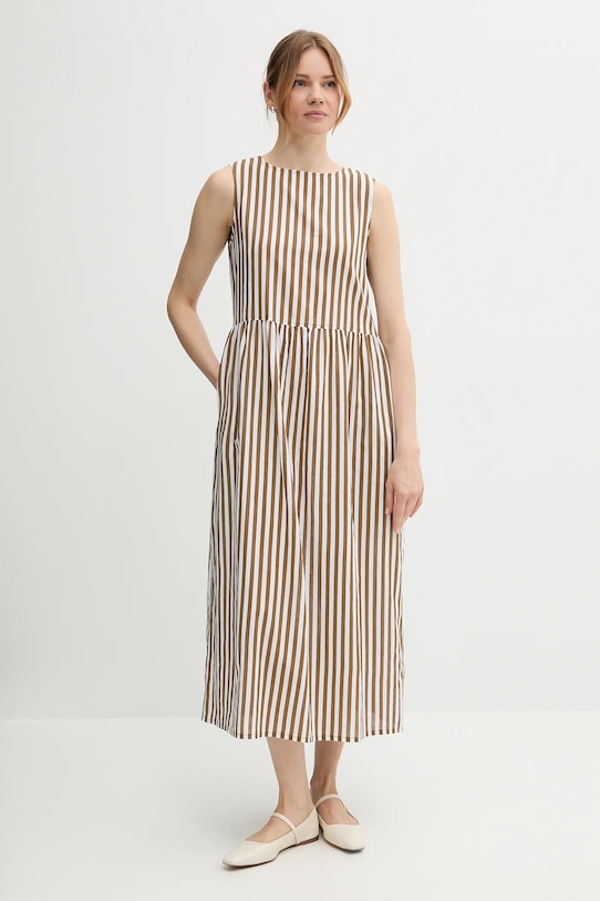 Платье с добавлением льна United Colors Of Benetton, коричневый
Платье с добавлением льна United Colors Of Benetton, коричневый