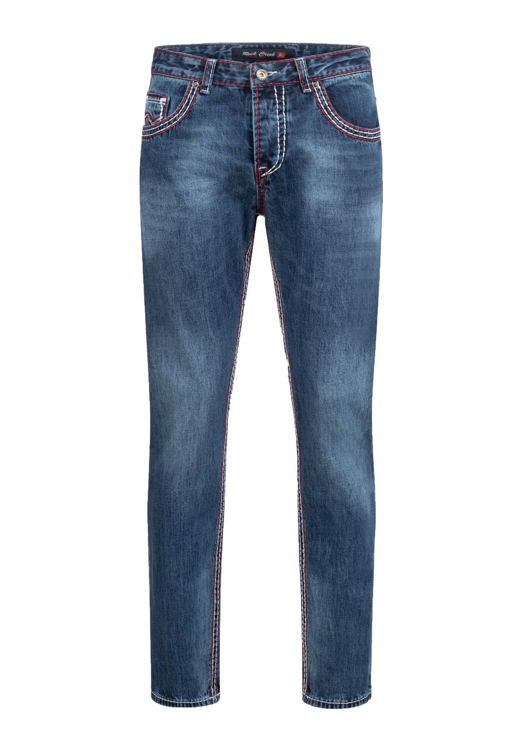 Джинсы комфортного кроя, толстые швы, свободный крой Rock Creek, темно-синий
Джинсы комфортного кроя, толстые швы, свободный крой Rock Creek, темно-синий