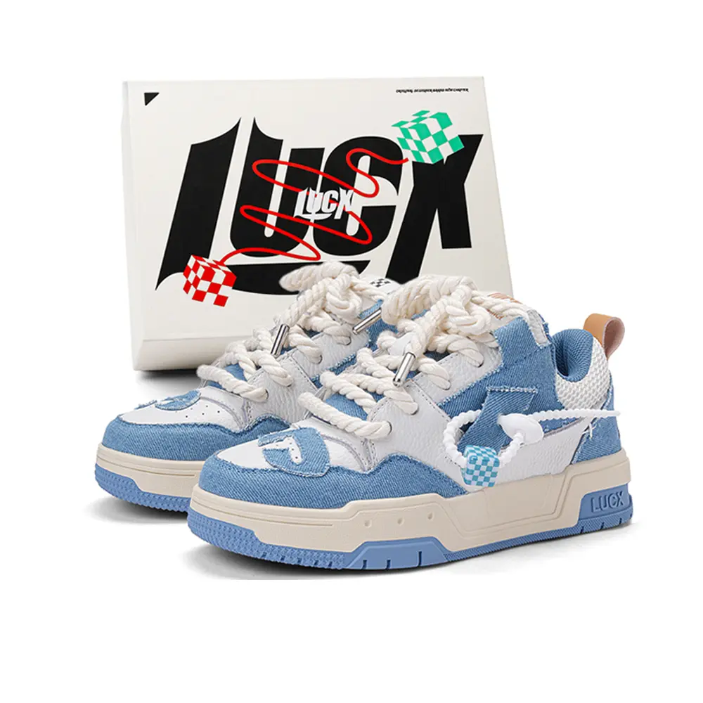 LUCX Счастливые туфли антискользящие и износостойкие увеличивающие высоту низкие кеды унисекс деним синий, цвет Denim Blue 
LUCX Счастливые туфли антискользящие и износостойкие увеличивающие высоту низкие кеды унисекс деним синий, цвет Denim Blue