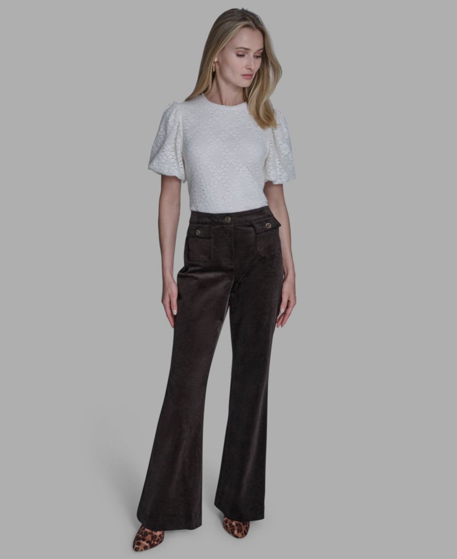 Женские вельветовые брюки с широкими штанинами BCBG, Truffle
Женские вельветовые брюки с широкими штанинами BCBG, Truffle