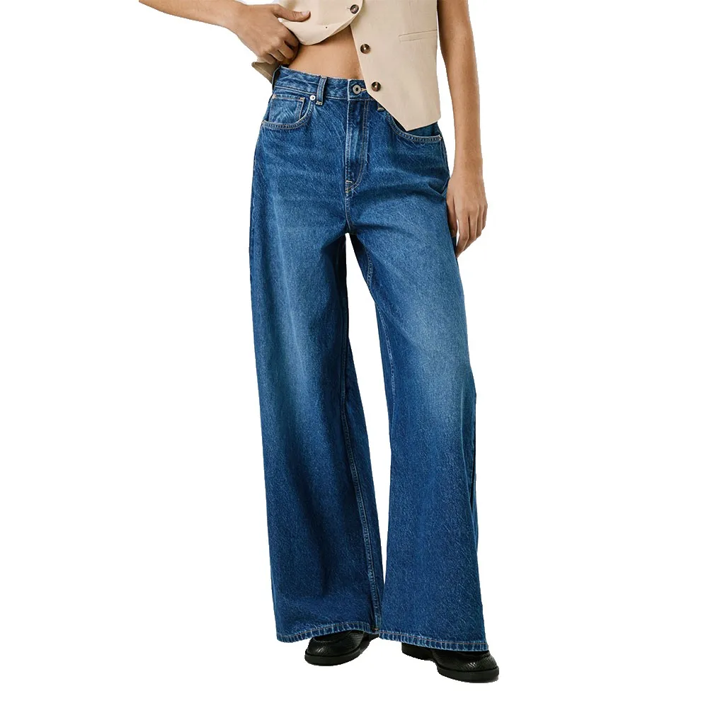 Джинсы Pepe Jaimy Wide Leg high waist, синий
Джинсы Pepe Jaimy Wide Leg high waist, синий