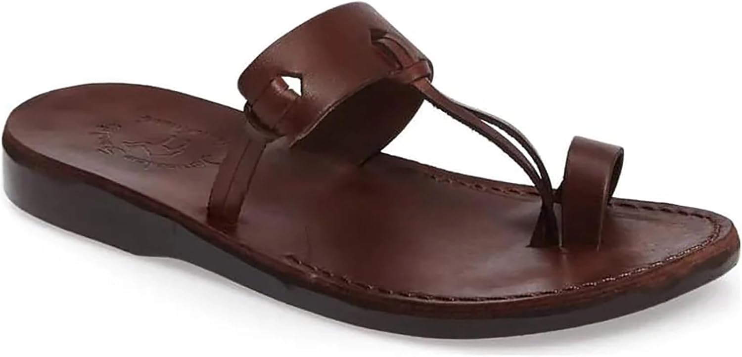 Кожаные сандалии с открытым носком, мужские сандалии Jerusalem Sandals, коричневый
Кожаные сандалии с открытым носком, мужские сандалии Jerusalem Sandals, коричневый