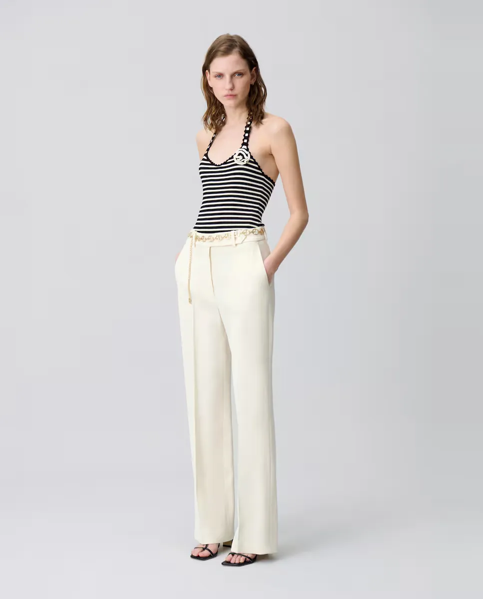 Женские брюки прямого кроя с карманами Claudie Pierlot, белый
Женские брюки прямого кроя с карманами Claudie Pierlot, белый