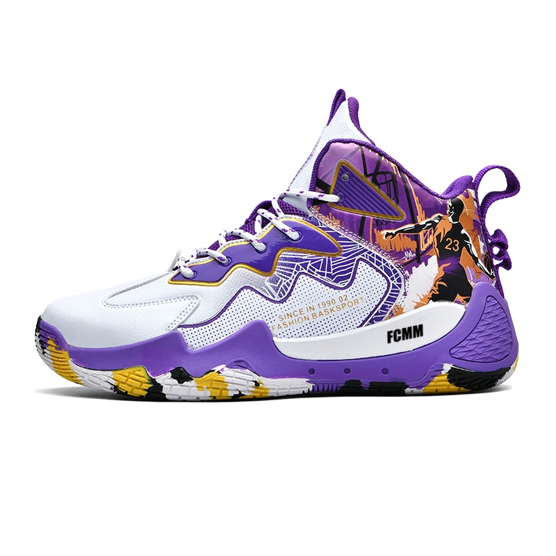 Противоскользящие и дышащие детские баскетбольные кроссовки для подростков FCMM, белый/фиолетовый
Противоскользящие и дышащие детские баскетбольные кроссовки для подростков FCMM, белый/фиолетовый