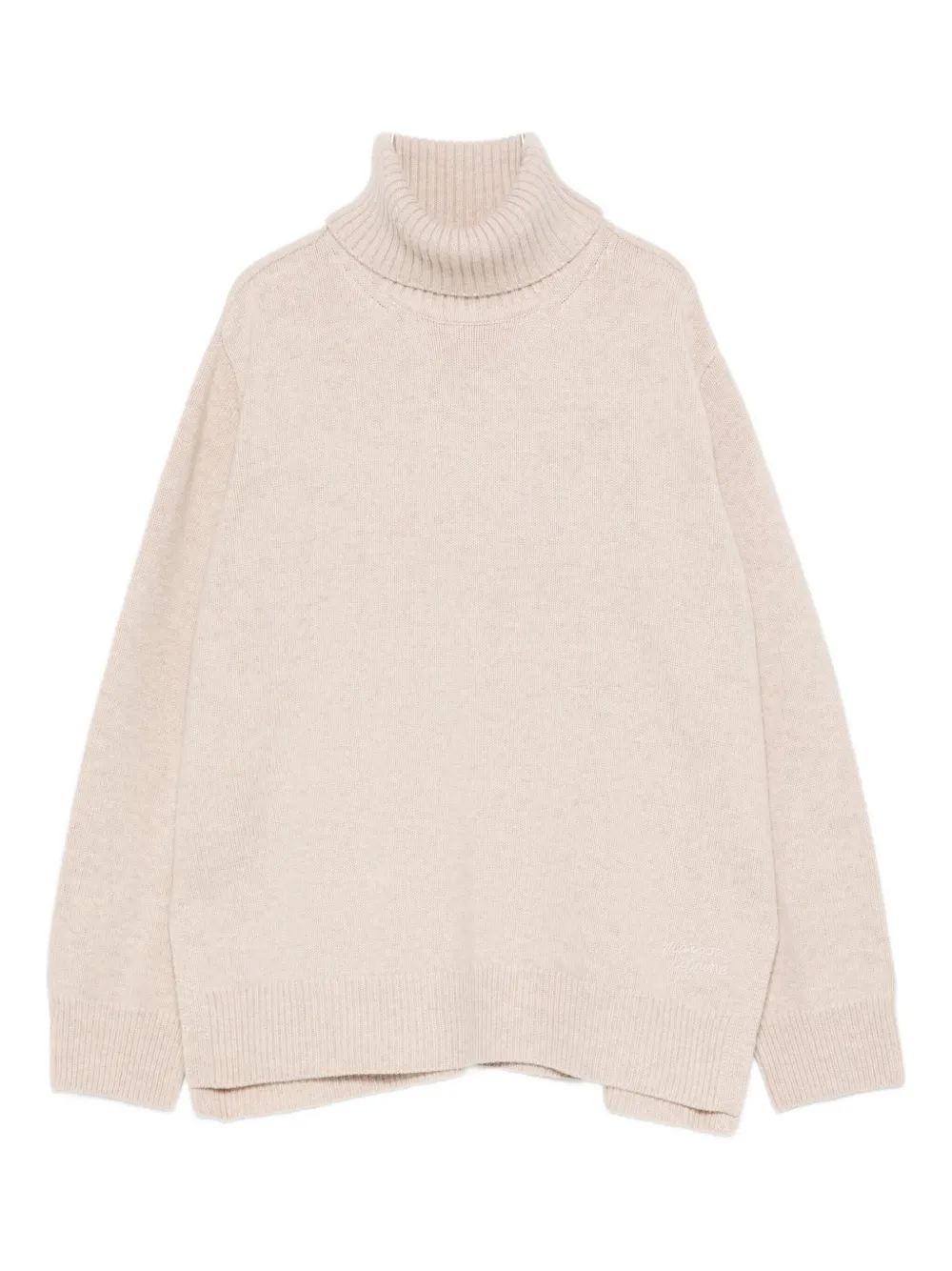 Шерстяной джемпер с высоким воротником Maison Kitsuné, светло-бежевый
Шерстяной джемпер с высоким воротником Maison Kitsuné, светло-бежевый