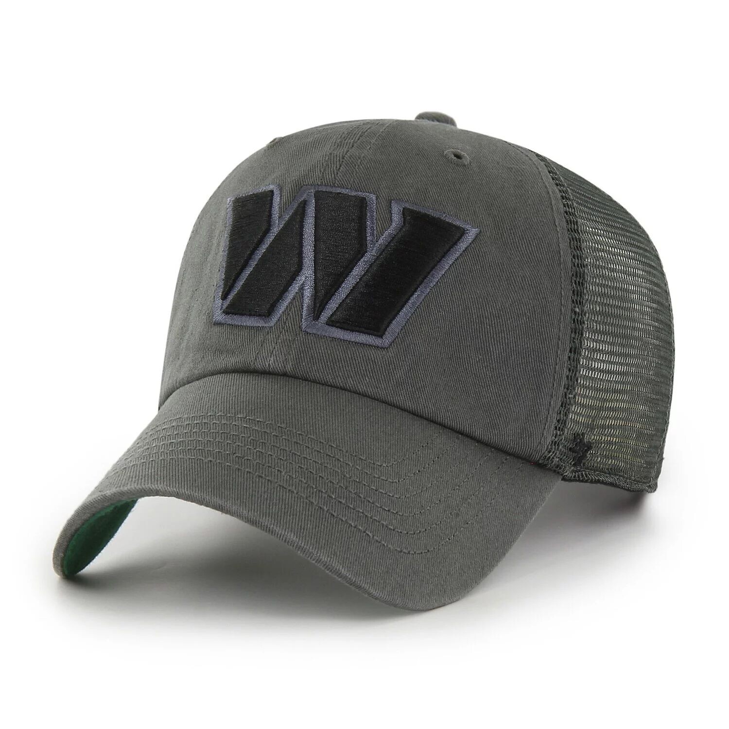 Мужская темно-серая кепка Washington Commanders Trawler Clean Up Trucker Snapback '47
Мужская темно-серая кепка Washington Commanders Trawler Clean Up Trucker Snapback '47
