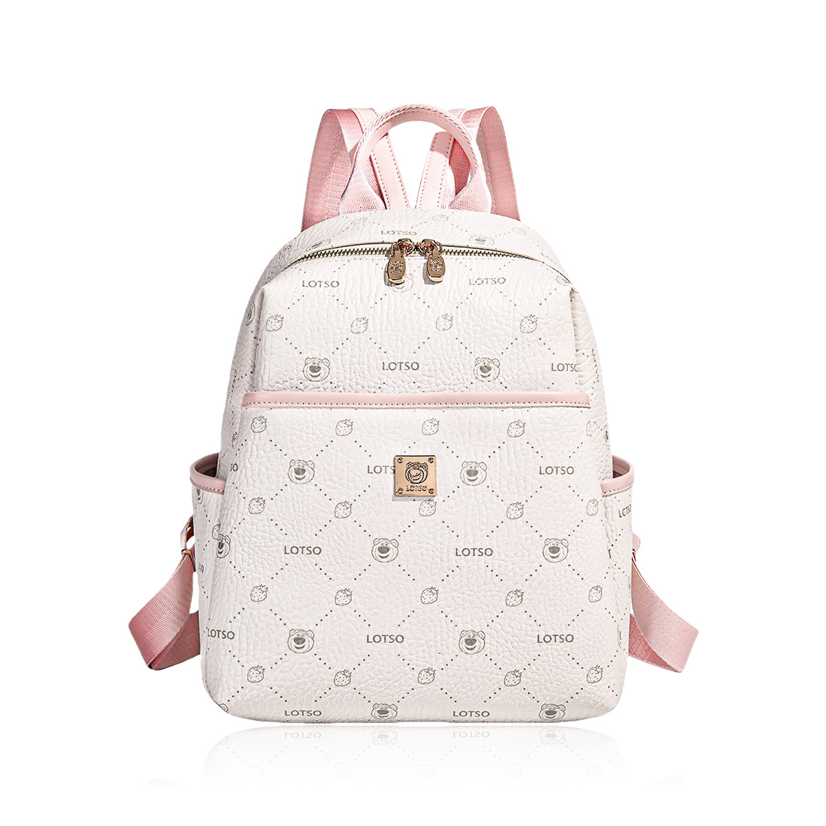 Disney Рюкзак из ПВХ серии Медвежонок Клубничка женский розовый белый, White
Disney Рюкзак из ПВХ серии Медвежонок Клубничка женский розовый белый, White