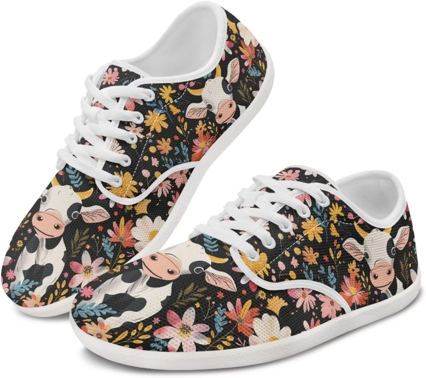 Кроссовки chaqlin с рисунком коровы для женщин и мужчин, широким круглым носком, теннисные кроссовки, противоскользящие, без перепада, на шнуровке, низкие, Flower Cartoon Cow
Кроссовки chaqlin с рисунком коровы для женщин и мужчин, широким круглым носком, теннисные кроссовки, противоскользящие, без перепада, на шнуровке, низкие, Flower Cartoon Cow