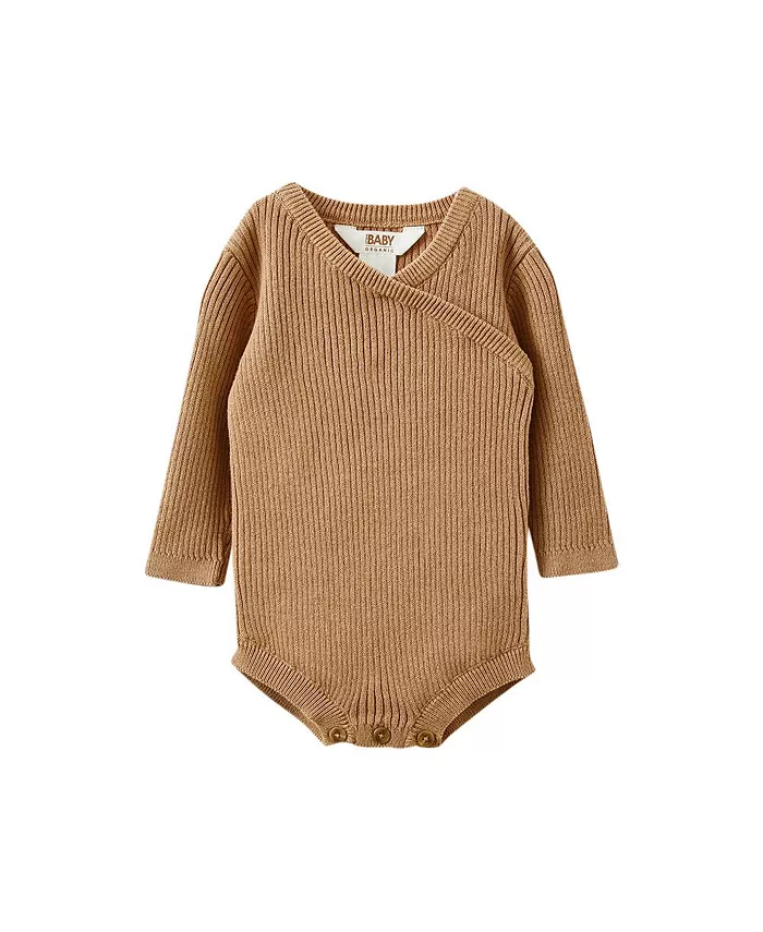 Детский слип с перекрещивающимися завязками для мальчиков, вязаный рубчиком COTTON ON, коричневый
Детский слип с перекрещивающимися завязками для мальчиков, вязаный рубчиком COTTON ON, коричневый