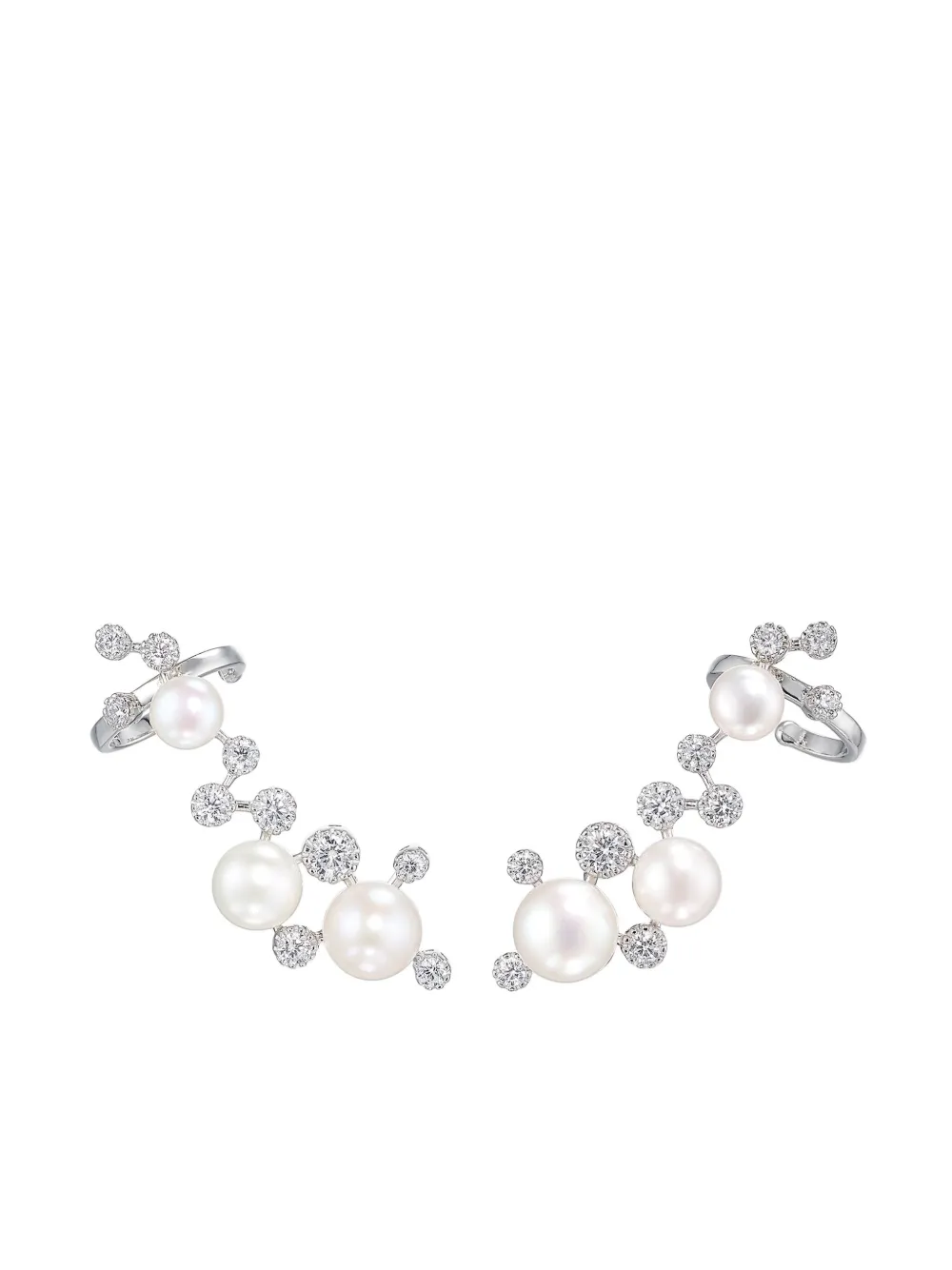 Серьги-каффы Constellation из белого золота с жемчугом Anabela Chan, серебяный
Серьги-каффы Constellation из белого золота с жемчугом Anabela Chan, серебяный