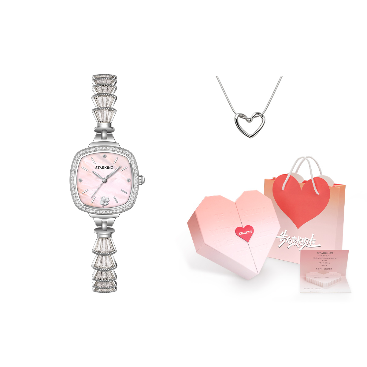 STARKING Часы Quartz Movement Stainless Steel Watchband Watch Women's Watch Mother of Pearl Color Watch Dial 
STARKING Часы Quartz Movement Stainless Steel Watchband Watch Women's Watch Mother of Pearl Color Watch Dial