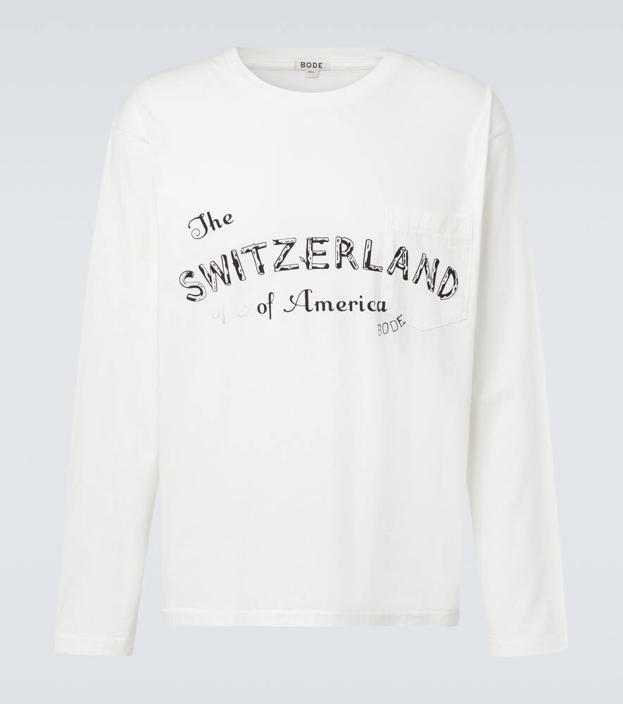 Футболка из хлопкового джерси с принтом Campground Bode, Cream
Футболка из хлопкового джерси с принтом Campground Bode, Cream