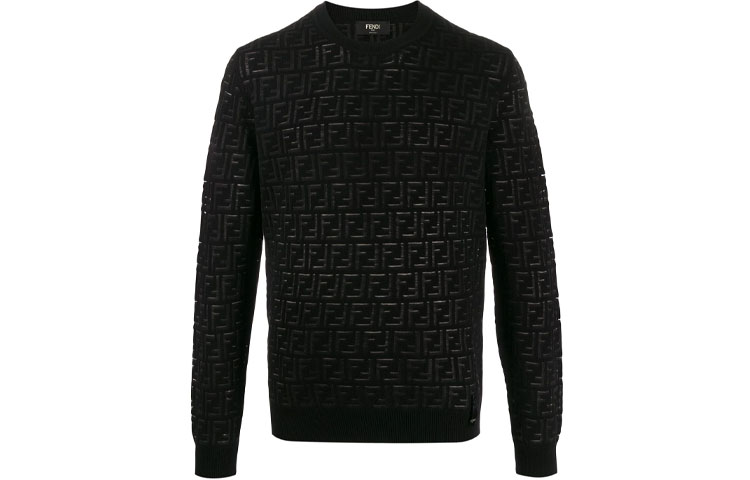 Футболка с жаккардовым принтом по всей поверхности FENDI, черная
Футболка с жаккардовым принтом по всей поверхности FENDI, черная