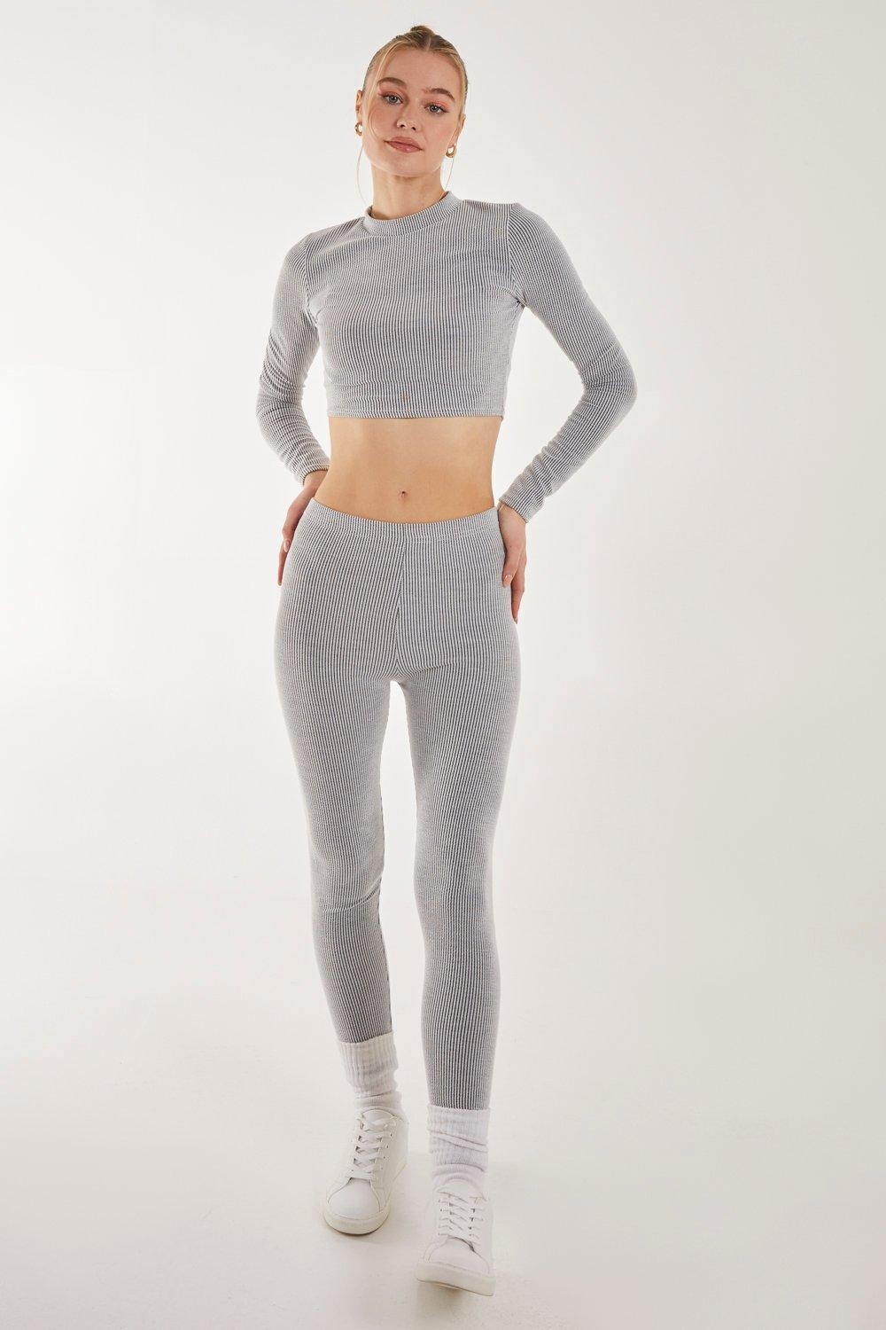 Двухцветный топ в рубчик с длинными рукавами Pink Vanilla, серый
Двухцветный топ в рубчик с длинными рукавами Pink Vanilla, серый