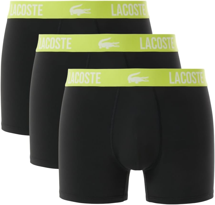 Мужские хлопковые трусы-боксеры Lacoste с принтом «Анимация», 3 шт., Graphite With Black/Bright Lime Waistbands
Мужские хлопковые трусы-боксеры Lacoste с принтом «Анимация», 3 шт., Graphite With Black/Bright Lime Waistbands