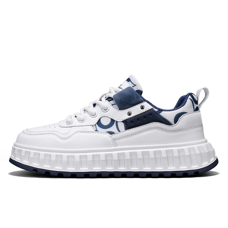 Нескользящие, износостойкие, дышащие, увеличивающие рост низкие мужские кроссовки для скейтбординга G.N.SHIJIA, White Blue
Нескользящие, износостойкие, дышащие, увеличивающие рост низкие мужские кроссовки для скейтбординга G.N.SHIJIA, White Blue