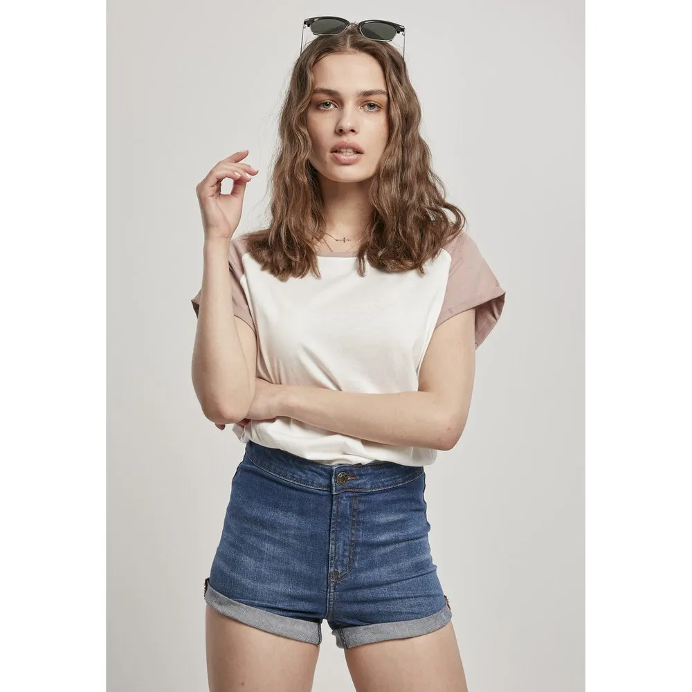 Футболка Urban Classics Contrast Raglan, белый 
Футболка Urban Classics Contrast Raglan, белый