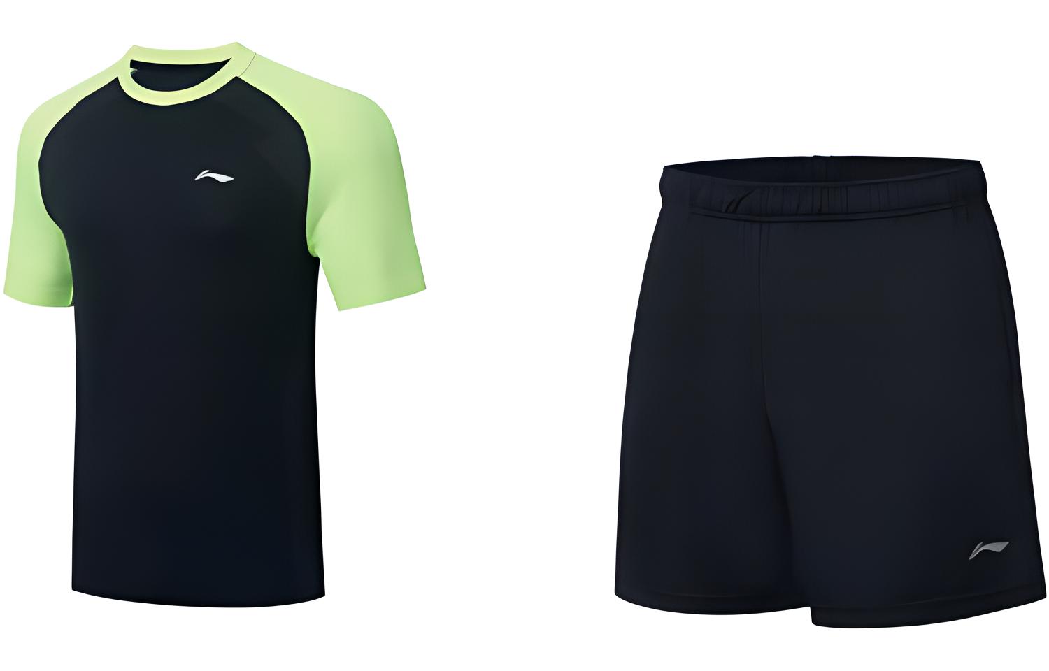 LINING Комплекты одежды для настольного тенниса мужские black+neon yellow green
LINING Комплекты одежды для настольного тенниса мужские black+neon yellow green