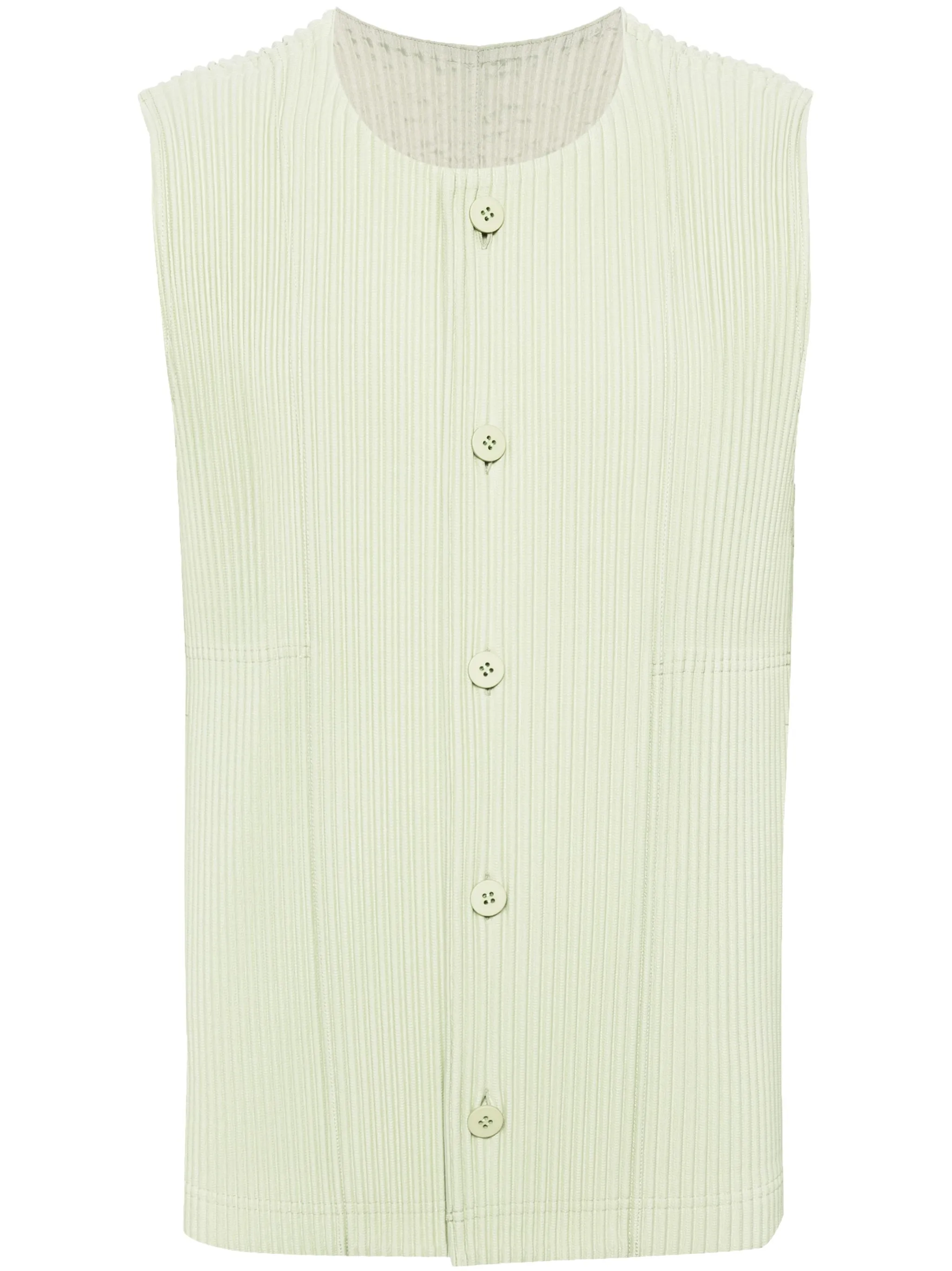 Плиссированный жилет без рукавов Homme Plissé Issey Miyake, зеленый
Плиссированный жилет без рукавов Homme Plissé Issey Miyake, зеленый