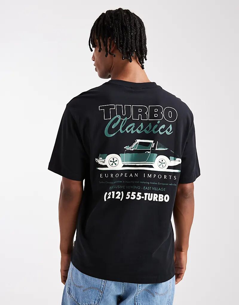 Футболка ONLY & SONS свободного кроя с классическим принтом автомобиля на спине черного цвета
Футболка ONLY & SONS свободного кроя с классическим принтом автомобиля на спине черного цвета