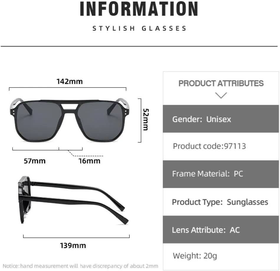 Винтажные квадратные солнцезащитные очки 2027 года для женщин, ретро-очки с зеркальными линзами, черные с оранжевым оттенком, модные конфетные цвета MTZJH, Black Gray
Винтажные квадратные солнцезащитные очки 2027 года для женщин, ретро-очки с зеркальными линзами, черные с оранжевым оттенком, модные конфетные цвета MTZJH, Black Gray
