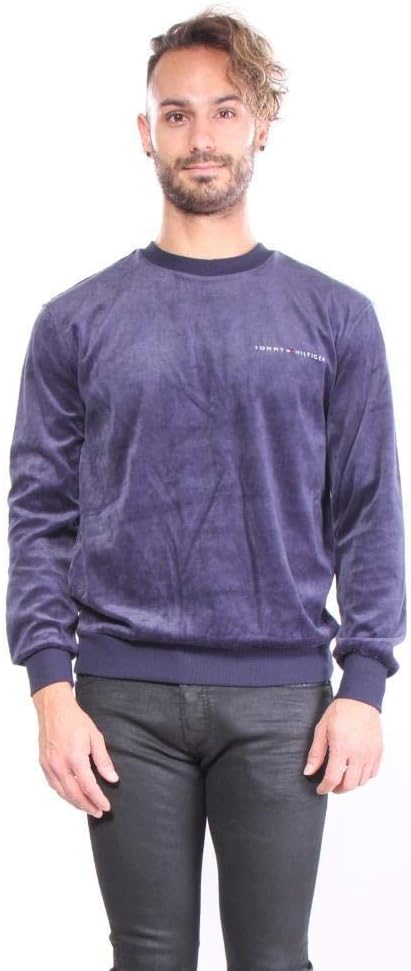Tommy Hilfiger Mens Modern Essentials Velour Long Sleeve Lounge Crew Neck, Dark Navy
Tommy Hilfiger Mens Modern Essentials Velour Long Sleeve Lounge Crew Neck, Dark Navy