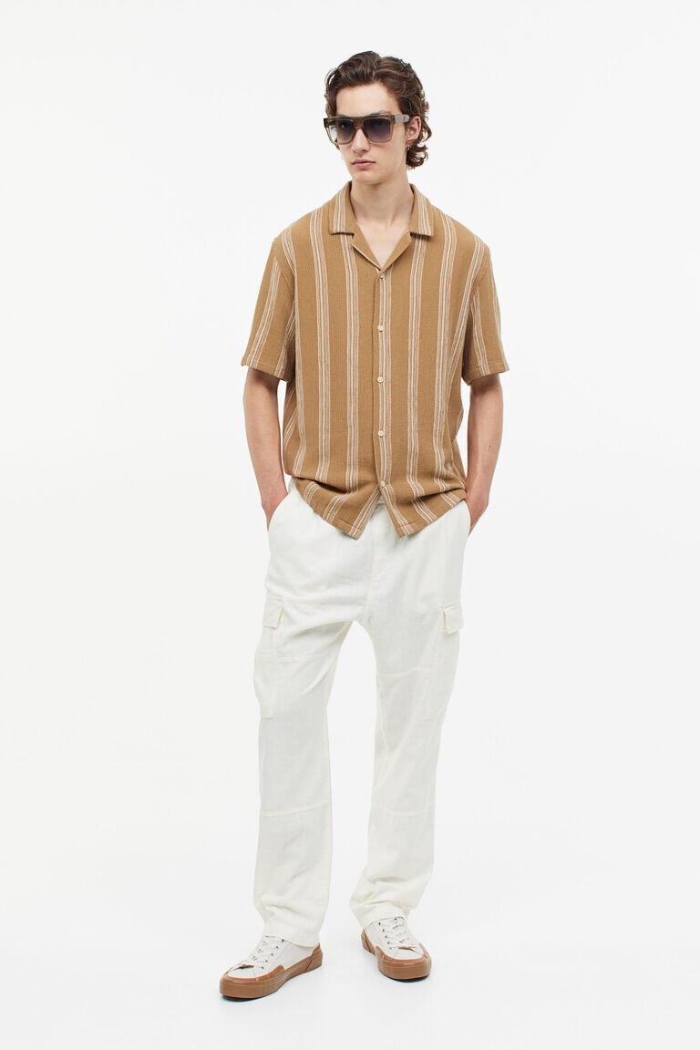 Брюки карго стандартного кроя H&M, белый
Брюки карго стандартного кроя H&M, белый