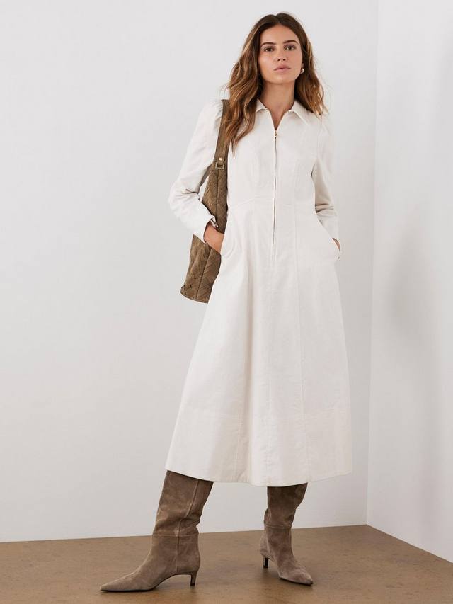 Короткое платье миди с поясом Mint Velvet, Natural Cream
Короткое платье миди с поясом Mint Velvet, Natural Cream