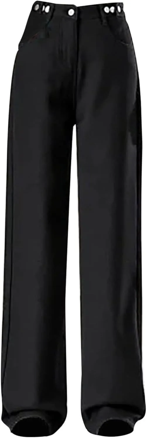 Прямые широкие джинсы для женщин с карманом, высокие, эластичные
Прямые широкие джинсы для женщин с карманом, высокие, эластичные