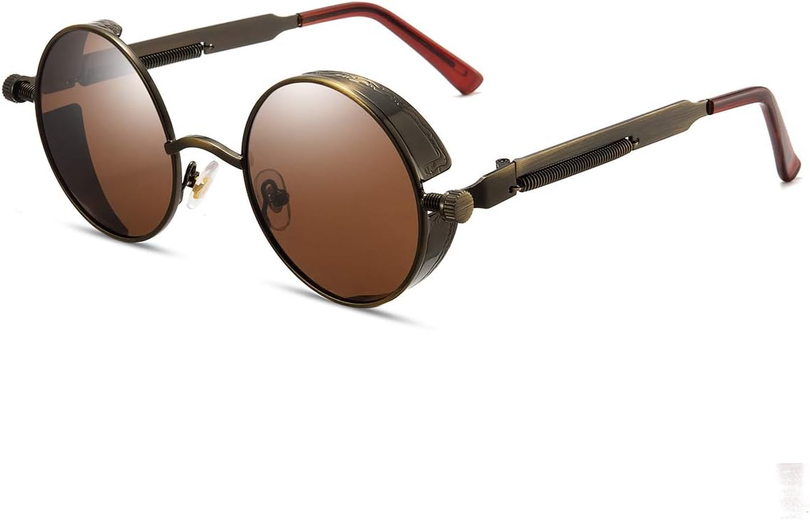 Поляризованные солнцезащитные очки GY Snail Gothic для мужчин, круглая металлическая оправа, ретро-стимпанк солнцезащитные очки для женщин GYsnail Make the world clear, Brown
Поляризованные солнцезащитные очки GY Snail Gothic для мужчин, круглая металлическая оправа, ретро-стимпанк солнцезащитные очки для женщин GYsnail Make the world clear, Brown