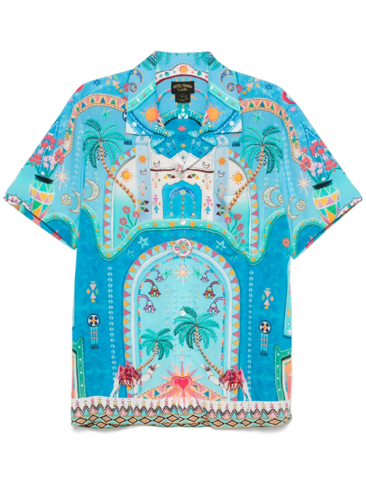 Рубашка Camilla с короткими рукавами и воротником-стойкой, синий
Рубашка Camilla с короткими рукавами и воротником-стойкой, синий