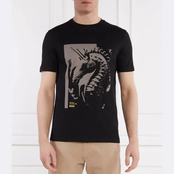 Футболка мужская Boss Te_Sea_Horse с принтом, черный
Футболка мужская Boss Te_Sea_Horse с принтом, черный