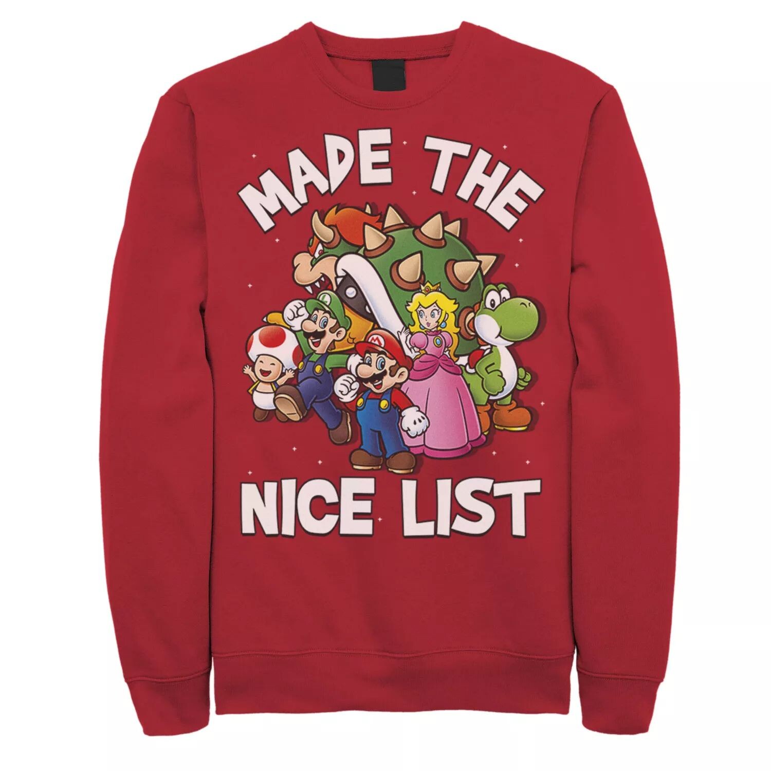 Мужской свитшот с коллажем персонажей Super Mario Bros. Made The Nice List Licensed Character
Мужской свитшот с коллажем персонажей Super Mario Bros. Made The Nice List Licensed Character
