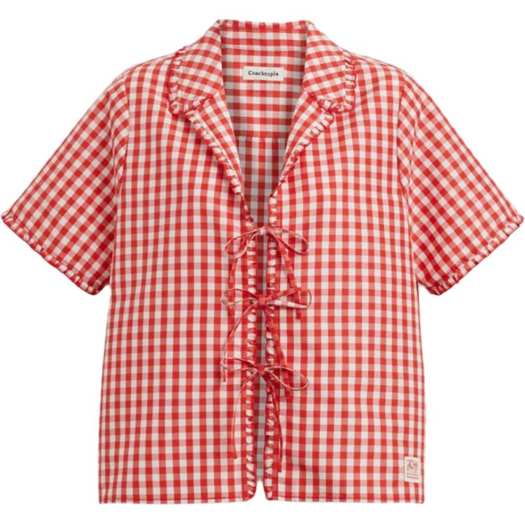 COACH Женская красная рубашка
COACH Женская красная рубашка