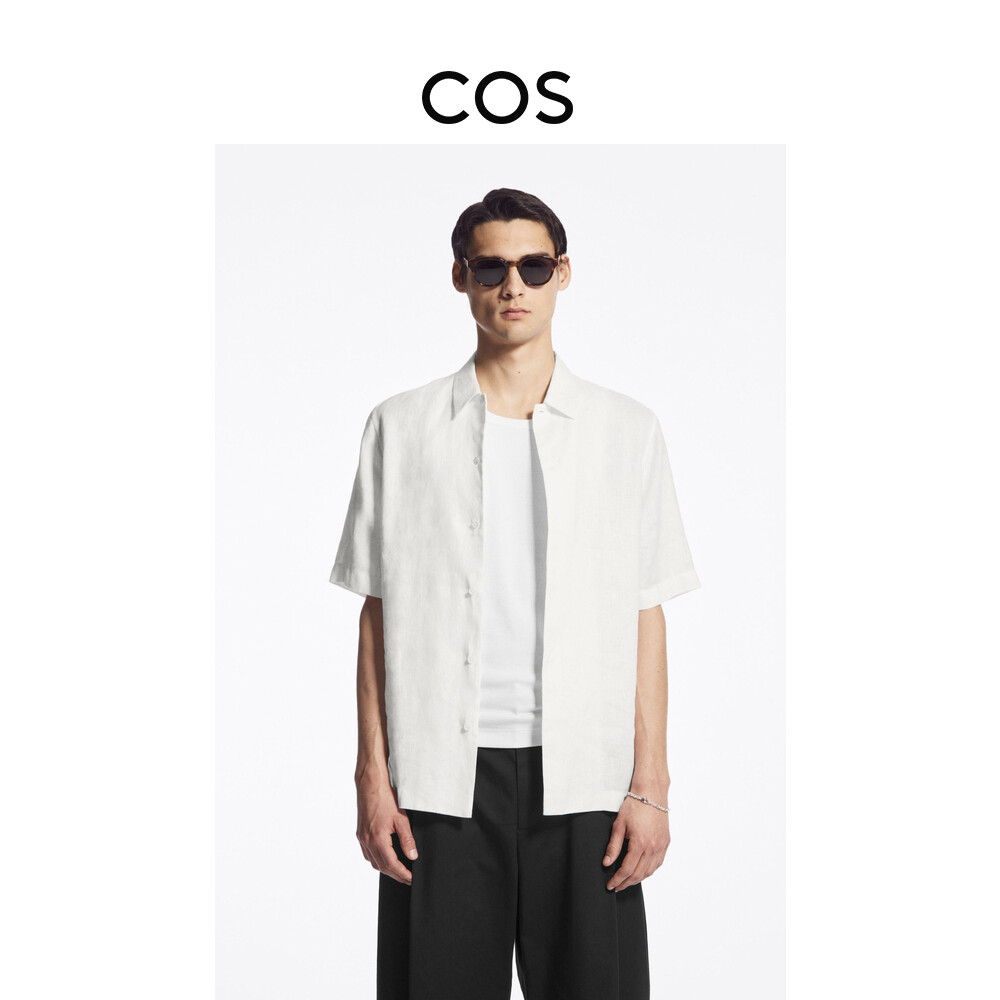 Мужская льняная рубашка Cos стандартного кроя, белый
Мужская льняная рубашка Cos стандартного кроя, белый