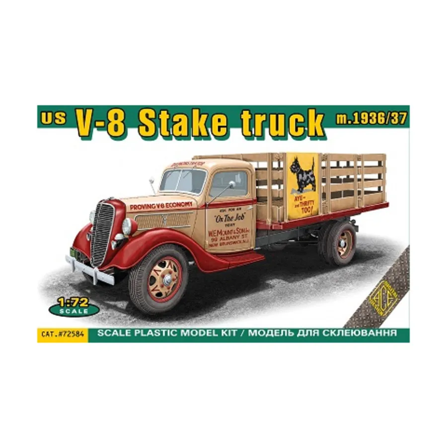 Американский грузовик с колышками V8 1936/37 г., Historical Models (1:72) (Ace Models)
Американский грузовик с колышками V8 1936/37 г., Historical Models (1:72) (Ace Models)