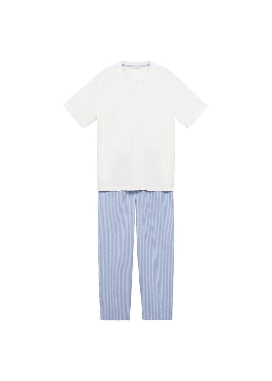 Длинная пижама MANGO MAN Costa, Light blue/Off white
Длинная пижама MANGO MAN Costa, Light blue/Off white