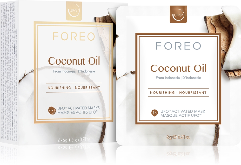 Маска глубокого питания с кокосовым маслом UFO Foreo, 6× 6 гр
Маска глубокого питания с кокосовым маслом UFO Foreo, 6× 6 гр
