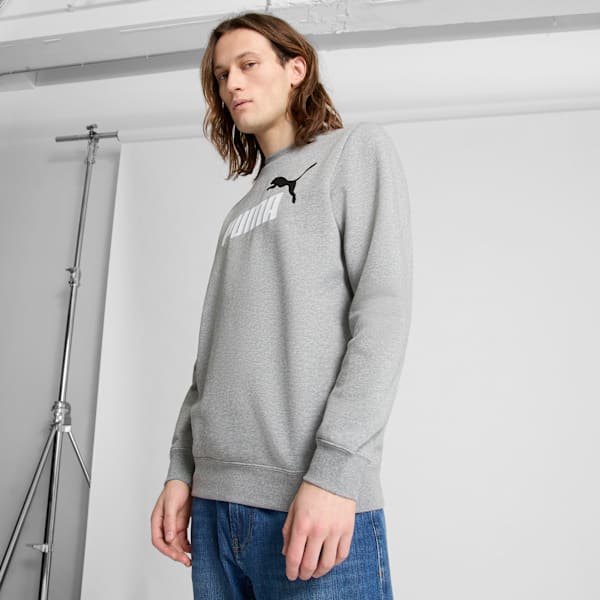Мужская флисовая толстовка с круглым вырезом Puma Logo Essentials, серый
Мужская флисовая толстовка с круглым вырезом Puma Logo Essentials, серый