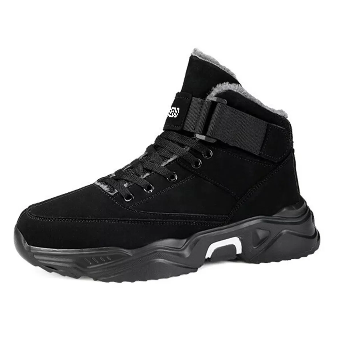 Medd Высокие кэжуал кроссовки мужские черные с флисовой подкладкой, цвет Fleece-Lined Black 
Medd Высокие кэжуал кроссовки мужские черные с флисовой подкладкой, цвет Fleece-Lined Black