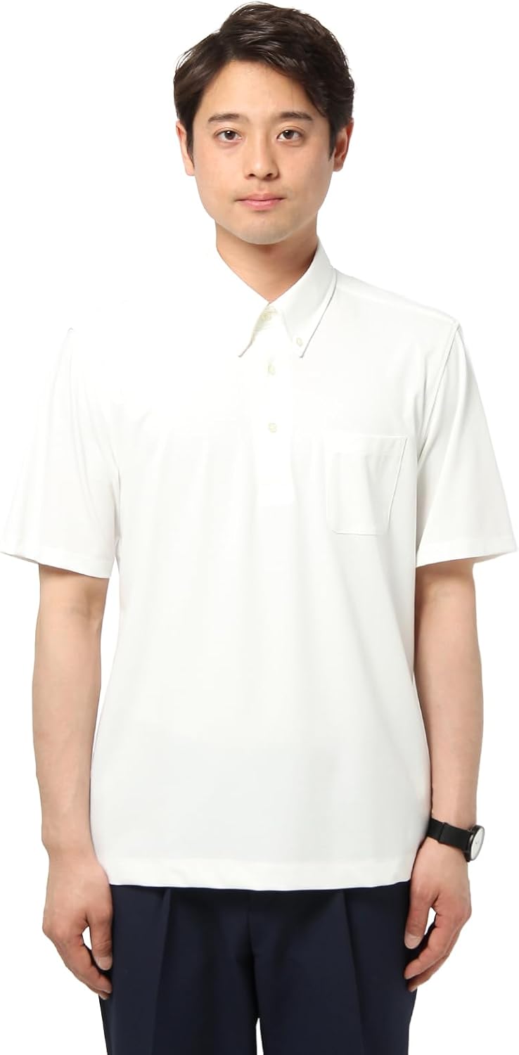 Мужская поло-рубашка с коротким рукавом Suit Square, моющаяся, деловая, стандартная, офисная повседневная, простая, белый
Мужская поло-рубашка с коротким рукавом Suit Square, моющаяся, деловая, стандартная, офисная повседневная, простая, белый