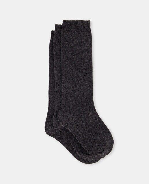 Комплект из трех высоких носков для девочек Cotton Juice, серый
Комплект из трех высоких носков для девочек Cotton Juice, серый
