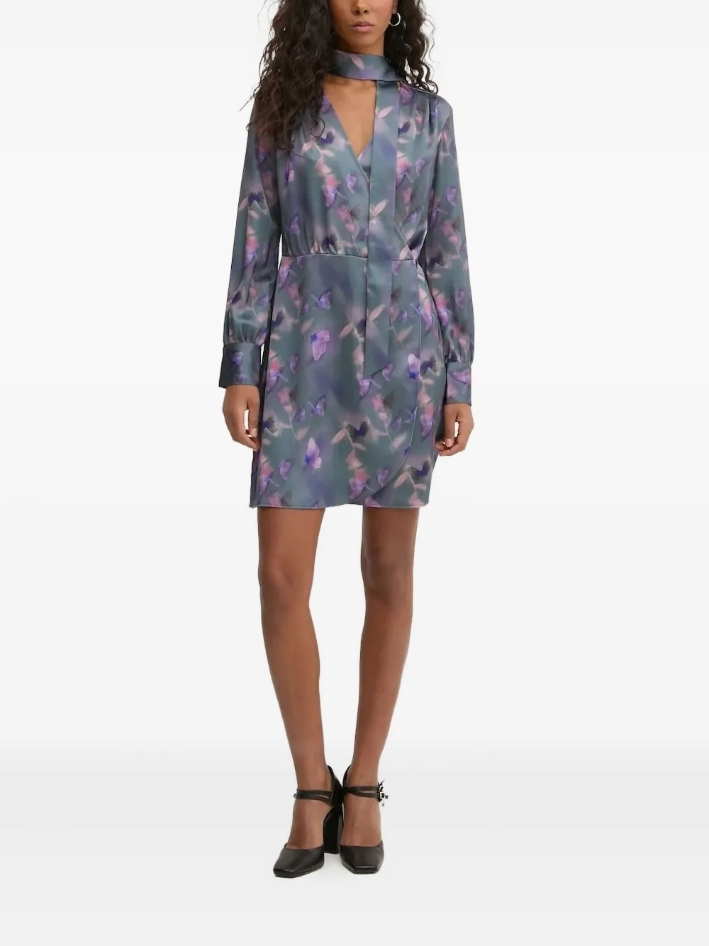 Мини-платье с принтом бабочек HUGO, синий
Мини-платье с принтом бабочек HUGO, синий