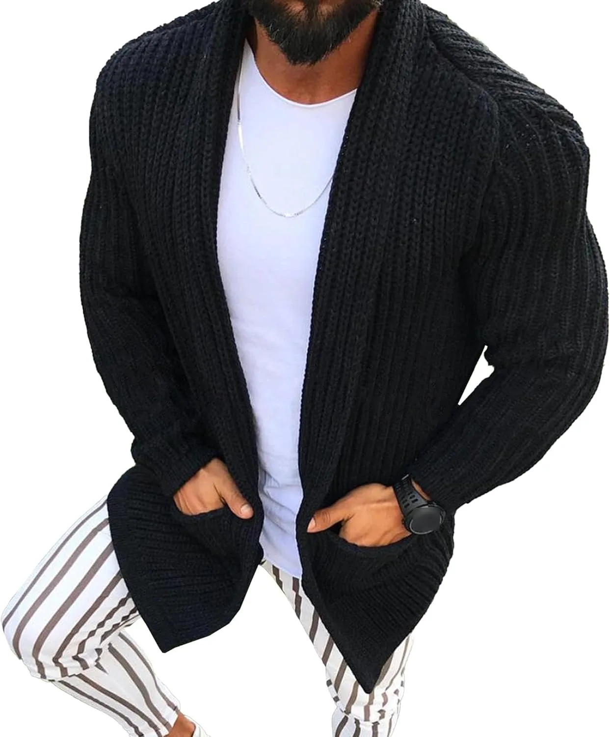 Мужской кардиган Grid Textured Knit, свободный, дышащий JEShifangjiusu
Мужской кардиган Grid Textured Knit, свободный, дышащий JEShifangjiusu