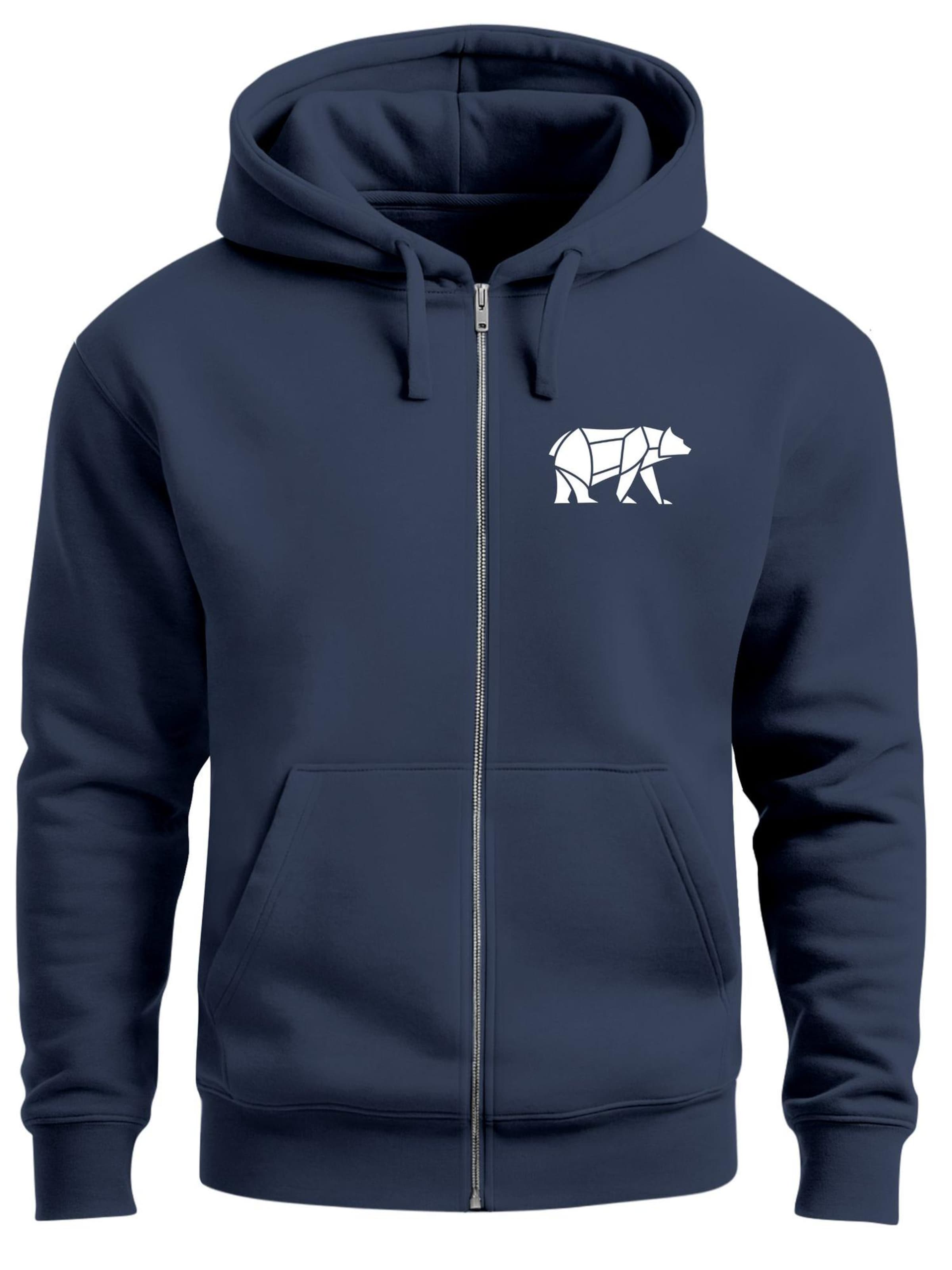 Neverless Толстовка с молнией 'Bär Lineart Polygon' в цвете Navy
Neverless Толстовка с молнией 'Bär Lineart Polygon' в цвете Navy