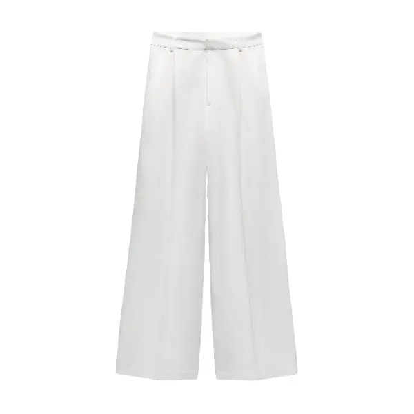 Брюки Zara Flowing With Pleats, кремовый
Брюки Zara Flowing With Pleats, кремовый