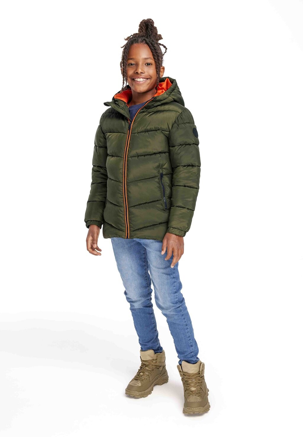 Куртка демисезонная HOODED PUFFER MINOTI, цвет khaki orange
Куртка демисезонная HOODED PUFFER MINOTI, цвет khaki orange